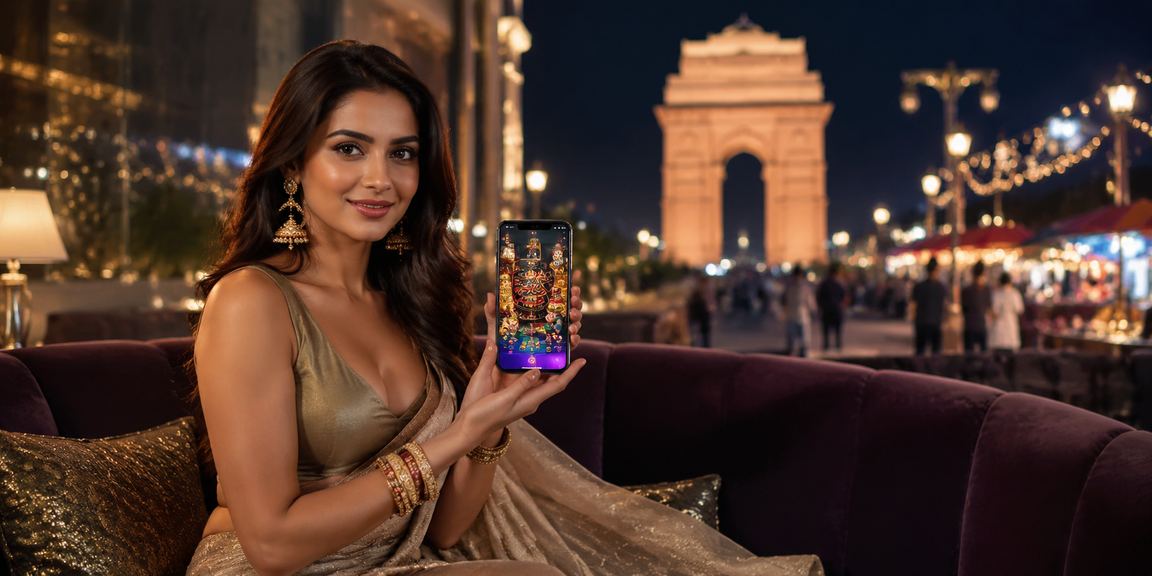 Delhi players enjoying mobile casino games at night